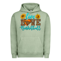 Pigment Oil Green live love basketball Urban Hoodie - HRA Design Shop