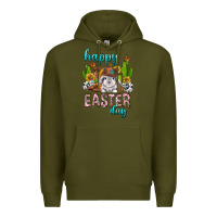 Army Green Happy Easter Day Rodeo Premium Hoodie - Neo Western