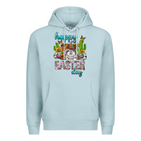 Blue Mist Happy Easter Day Rodeo Premium Hoodie - Neo Western