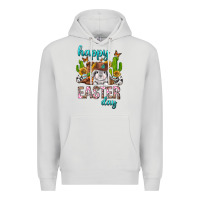 Dove Grey Happy Easter Day Rodeo Premium Hoodie - Neo Western