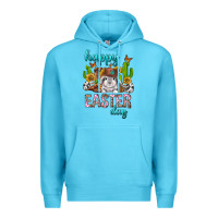 Ocean Blue Happy Easter Day Rodeo Premium Hoodie - Neo Western