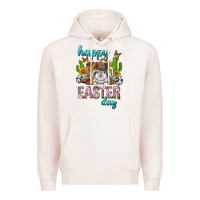 Pale Pink Happy Easter Day Rodeo Premium Hoodie - Neo Western