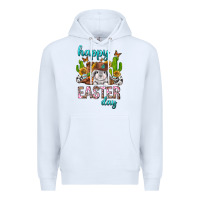 White Happy Easter Day Rodeo Premium Hoodie - Neo Western