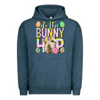 Pigment Midnight Navy Do the bunny hop Easter Day Urban Hoodie - Neo Western
