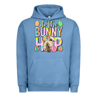 Pigment Pebble Blue Do the bunny hop Easter Day Urban Hoodie - Neo Western