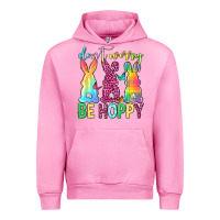 Fuchsia Pink Don't worry be hoppy Easter Day Urban Hoodie - Neo Western