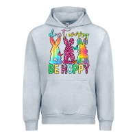 Heather Grey Don't worry be hoppy Easter Day Urban Hoodie - Neo Western