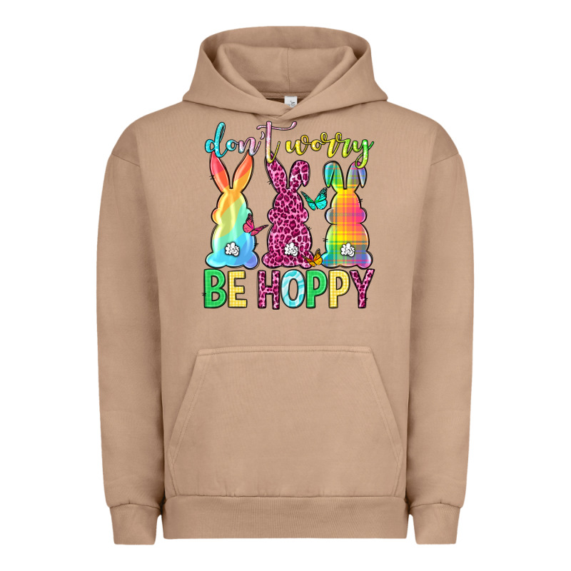 Don't Worry Be Hoppy Easter Day Urban Hoodie by Neo Western | Teevron