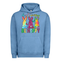Pigment Pebble Blue Don't worry be hoppy Easter Day Urban Hoodie - Neo Western