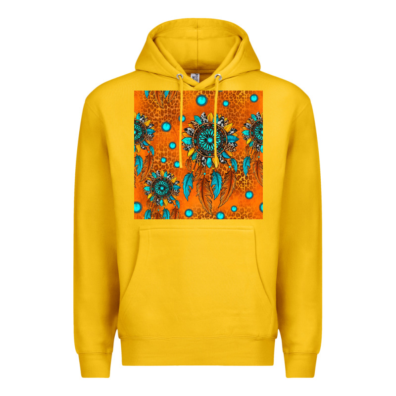 Western Dreamcatchers Seamless Pattern Premium Hoodie by HRA Design Shop | Teevron