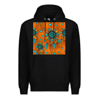 Black western dreamcatchers seamless pattern Premium Hoodie - HRA Design Shop