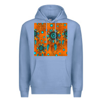 Colony Blue western dreamcatchers seamless pattern Premium Hoodie - HRA Design Shop