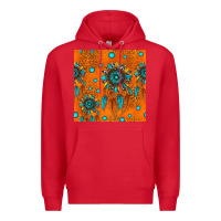 Red western dreamcatchers seamless pattern Premium Hoodie - HRA Design Shop