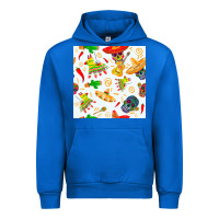 Cobalt mexico seamless pattern Urban Hoodie - FaDigitalArtStudio