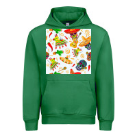 Emerald mexico seamless pattern Urban Hoodie - FaDigitalArtStudio