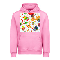 Fuchsia Pink mexico seamless pattern Urban Hoodie - FaDigitalArtStudio