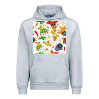 Heather Grey mexico seamless pattern Urban Hoodie - FaDigitalArtStudio