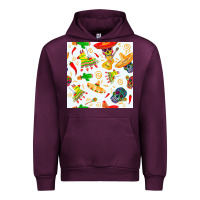 Mauve Wine mexico seamless pattern Urban Hoodie - FaDigitalArtStudio