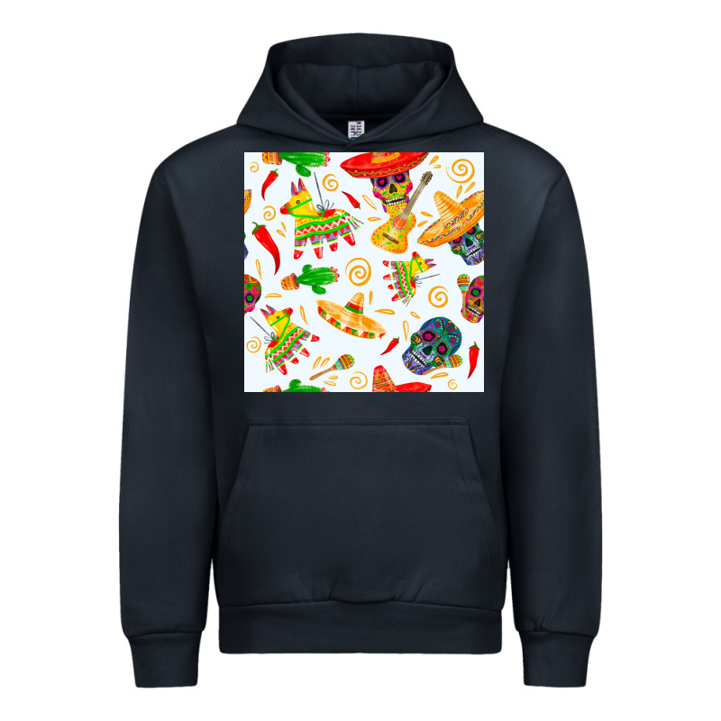 Mexico Seamless Pattern Urban Hoodie by FaDigitalArtStudio | Teevron