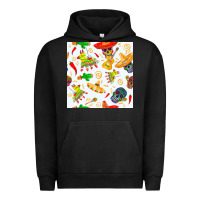 Pigment Black mexico seamless pattern Urban Hoodie - FaDigitalArtStudio