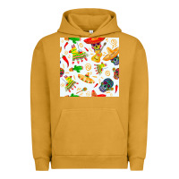 Pigment Peanut Butter mexico seamless pattern Urban Hoodie - FaDigitalArtStudio