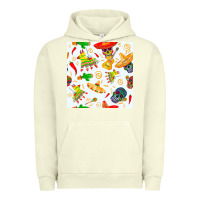 Pigment Pistachio mexico seamless pattern Urban Hoodie - FaDigitalArtStudio