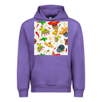 Tulip mexico seamless pattern Urban Hoodie - FaDigitalArtStudio