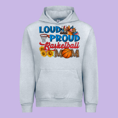 Loud And Proud Basketball Mom Urban Hoodie Designed By Hra Design Shop