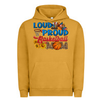 Pigment Peanut Butter loud and proud basketball mom Urban Hoodie - HRA Design Shop