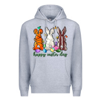 Heather Grey happy easter day with sports Premium Hoodie - Neo Western