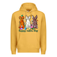 Mustard happy easter day with sports Premium Hoodie - Neo Western
