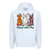 White happy easter day with sports Premium Hoodie - Neo Western