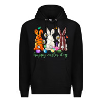 Black happy easter day with sports Premium Hoodie - Neo Western