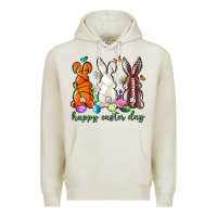 Oatmeal Heather happy easter day with sports Premium Hoodie - Neo Western