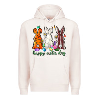Pale Pink happy easter day with sports Premium Hoodie - Neo Western