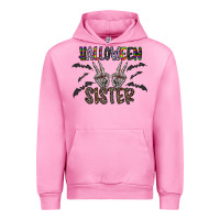 Fuchsia Pink halloween sister Urban Hoodie - CowhideDigitalArt
