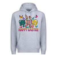 Heather Grey happy easter dental Premium Hoodie - Neo Western