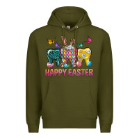 Army Green happy easter dental Premium Hoodie - Neo Western