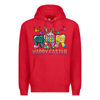 Red happy easter dental Premium Hoodie - Neo Western