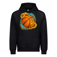 Black western basketball with sunflower Urban Hoodie - HRA Design Shop