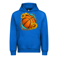 Cobalt western basketball with sunflower Urban Hoodie - HRA Design Shop
