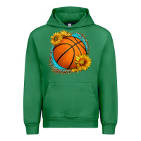 Emerald western basketball with sunflower Urban Hoodie - HRA Design Shop