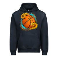 Navy western basketball with sunflower Urban Hoodie - HRA Design Shop