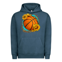 Pigment Midnight Navy western basketball with sunflower Urban Hoodie - HRA Design Shop