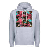 Heather Grey black sheep seamless pattern Premium Hoodie - HRA Design Shop