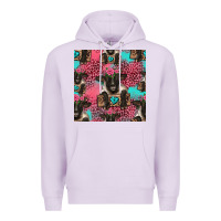 Lilac black sheep seamless pattern Premium Hoodie - HRA Design Shop