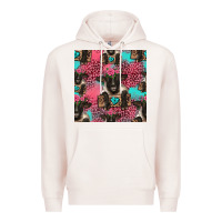 Pale Pink black sheep seamless pattern Premium Hoodie - HRA Design Shop