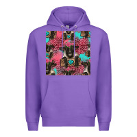 Purple black sheep seamless pattern Premium Hoodie - HRA Design Shop