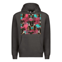 Smoke black sheep seamless pattern Premium Hoodie - HRA Design Shop