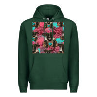 Sports Green black sheep seamless pattern Premium Hoodie - HRA Design Shop